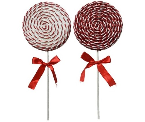 Zawieszka lizak na choinkę świąteczna 28 cm 1 szt