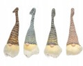 Świecąca figurka głowa Świętego Mikołaja 26cm