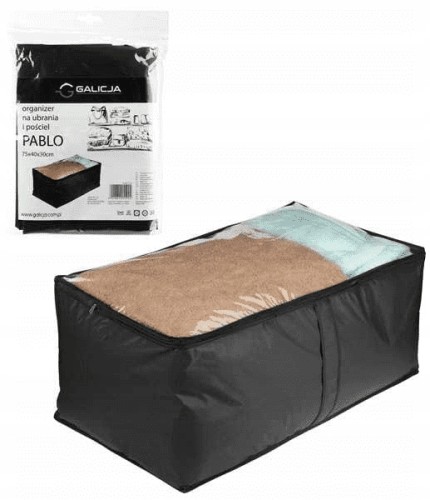Pokrowiec organizer na pościel i ubrania 75x40x30 cm