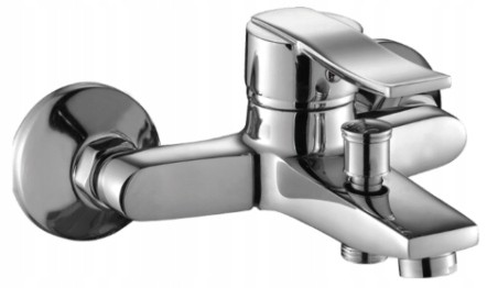 Bateria wannowa ścienna jednouchwytowa Madera chrom