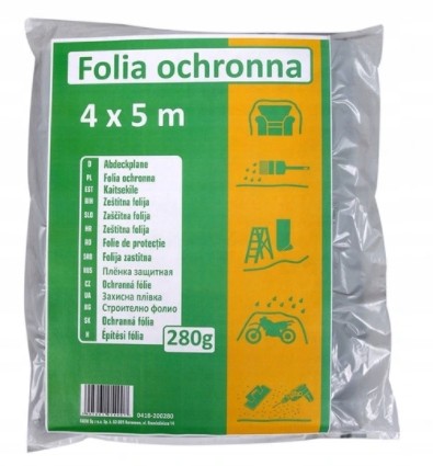 Folia malarska ochronna budowlana 280g 4 x 5m