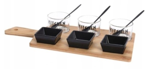 Taca zestaw do przystawek tapas 37 cm 10 el.