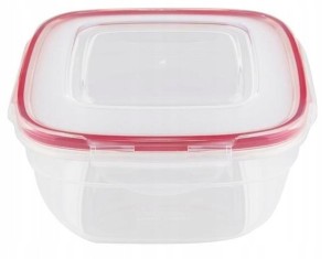 Pojemnik na żywność z klipsami Fresh Box kwadratowy 1l
