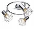 Lampa sufitowa regulowana spirala Xara srebrny