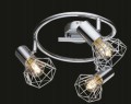 Lampa sufitowa regulowana spirala Xara srebrny