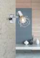 Kinkiet ścienny pojedynczy loft Xara srebrny
