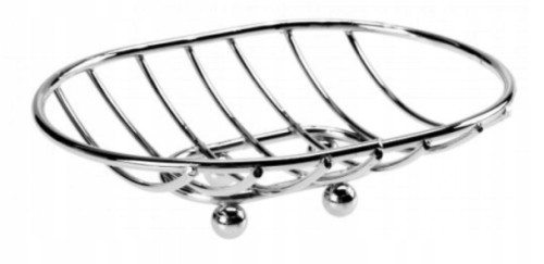 Mydelniczka owalna metalowa Alsea chrom