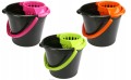 Wiadro do mopa z wyciskaczem Dark Neon 12 l czarne