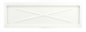 Podstawka pod suszarkę do naczyń 75x25 cm biała