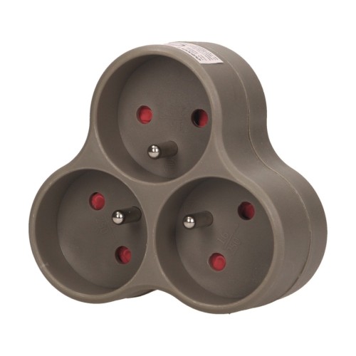 Rozgałęźnik elektryczny złodziejka potrójny 3x2P+Z