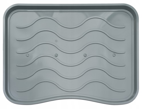 Ociekacz na buty wzór fala 38x50 cm szary