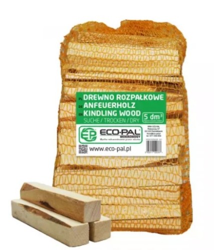 Drewno rozpałkowe uniwersalne w worku 5dm3