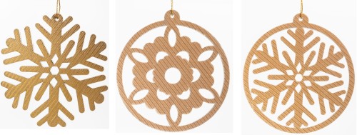 Zawieszka na choinkę gwiazdka złota 12 cm mix wzorów