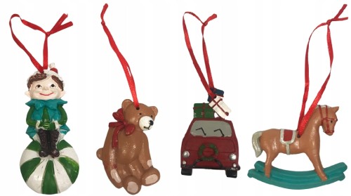 Zawieszka na choinkę bożonarodzeniowa 6x7 cm mix wzorów