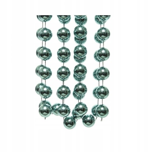 Sznur koralików girlanda błyszcząca 2,7m niebieski