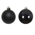 Bombki na choinkę nietłukące zestaw 16 szt 4 cm czarny