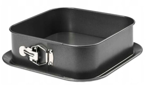 Tortownica nieprzywieralna kwadratowa do ciast Ideal 24cm