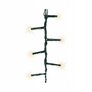 Lampki choinkowe zewnętrzne z timerem 11m ciepły biały