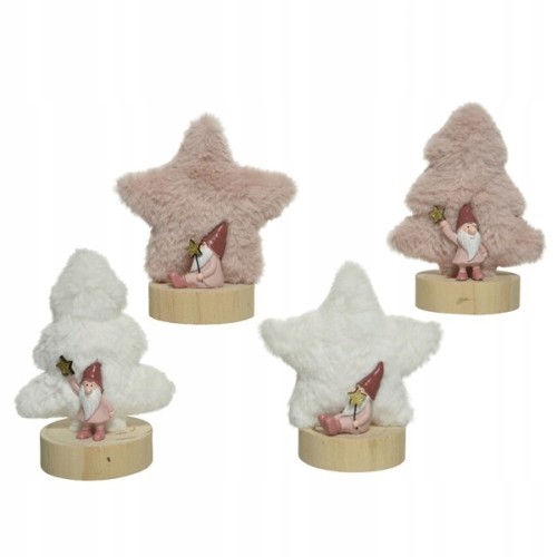 Figurka świąteczna gwiazdka i choinka 15 cm