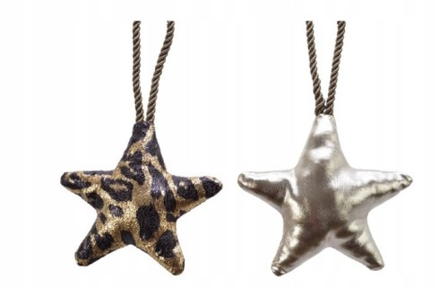 Zawieszka na choinkę srebrna gwiazda 13 cm 