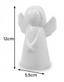 Figurka świąteczna aniołek 12 cm biały
