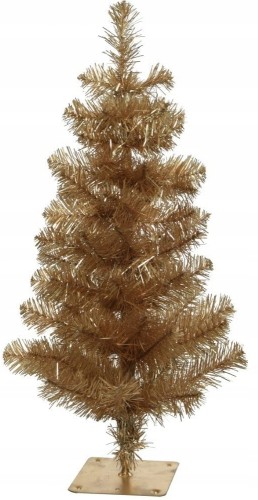 Choinka sztuczna na podstawie 75 cm złota