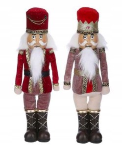 Figurka świąteczna dziadek do orzechów 38 cm czerwony 1 szt
