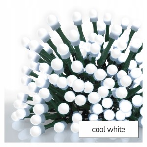 Lampki choinkowe świąteczne cherry 5 m 100 LED zimna biel