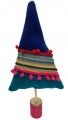 Figurka mini choinka z pomponami 36 cm
