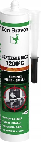 Uszczelniacz do pieca i kominków czarny Fire Sealant 310 ml