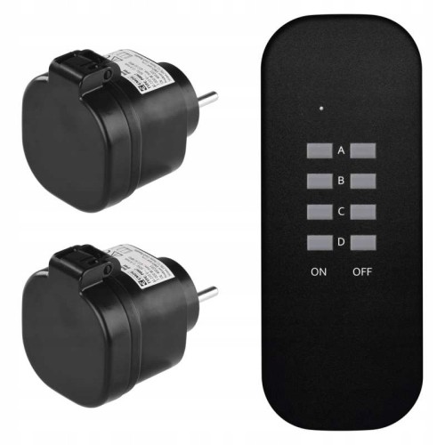 Gniazda na pilota bezprzewodowe IP44 2 szt