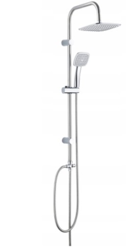 Kolumna natryskowa prysznicowa kwadratowa Ondo chrom