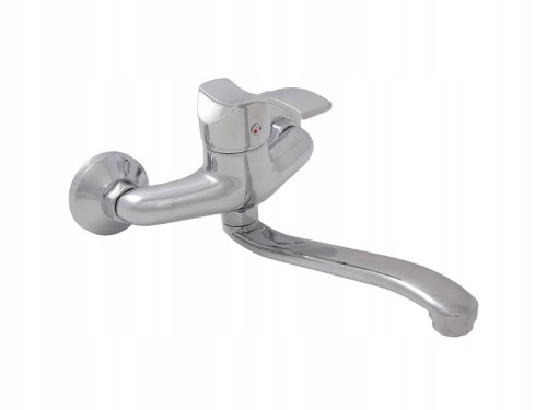 Bateria kuchenna ścienna z ruchomą wylewką Argo chrom