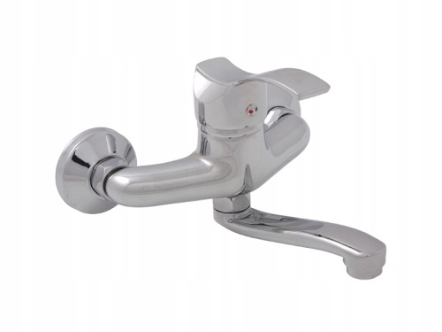 Bateria umywalkowa ścienna z ruchomą wylewką Argo chrom