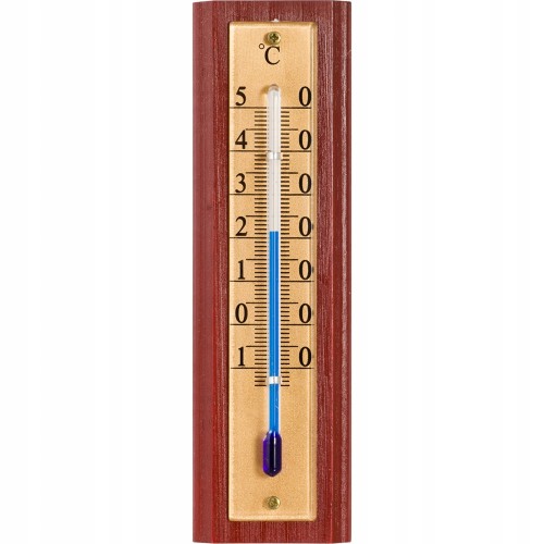 Termometr ścienny pokojowy klasyczny drewniany