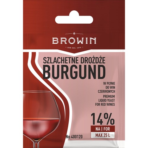 Drożdże winiarskie w płynie gorzelnicze Burgund 20 ml