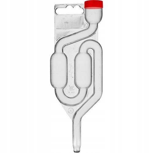 Rurka fermentacyjna z korkiem 2 komory nietłukąca