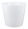 Osłonka ceramiczna na storczyki 15 cm biała
