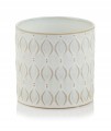 Doniczka ceramiczna cylinder kremowa mix 16 cm
