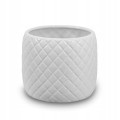 Doniczka ceramiczna na kwiaty 13 cm biała