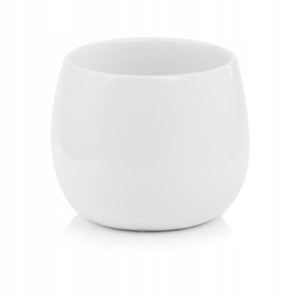 Doniczka ceramiczna na kwiaty 13,5 cm biała
