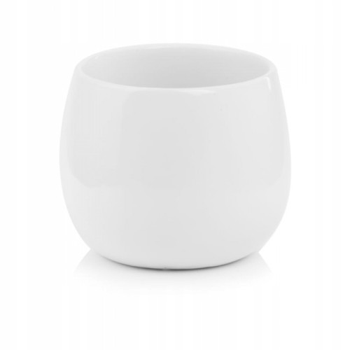 Doniczka ceramiczna na kwiaty 13,5 cm biała