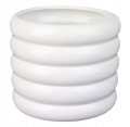 Doniczka ceramiczna cylinder 13 cm biała