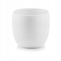 Doniczka kula ceramiczna na kwiaty biała 8,5 cm