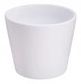 Doniczka ceramiczna na kwiaty biała 8,5 cm