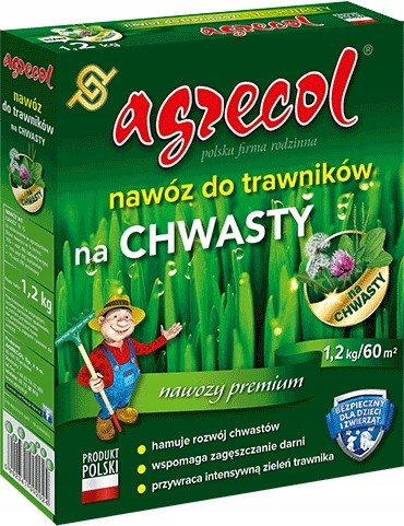 Nawóz do trawników na chwasty 1,2 kg