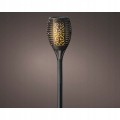 Lampa solarna ogrodowa zewnętrzna czarna 61,5 cm