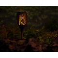 Lampa solarna ogrodowa zewnętrzna czarna 61,5 cm