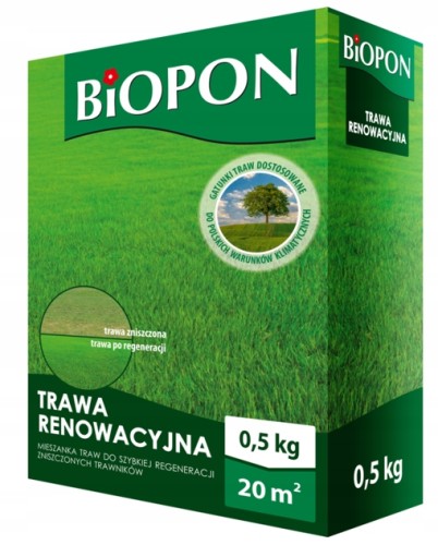 Biopon Trawa renowacyjna ogrodowa gazonowa 0,5 kg