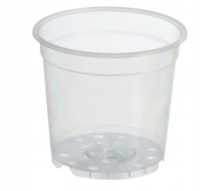 Doniczka produkcyjna plastikowa transparentna 15 cm